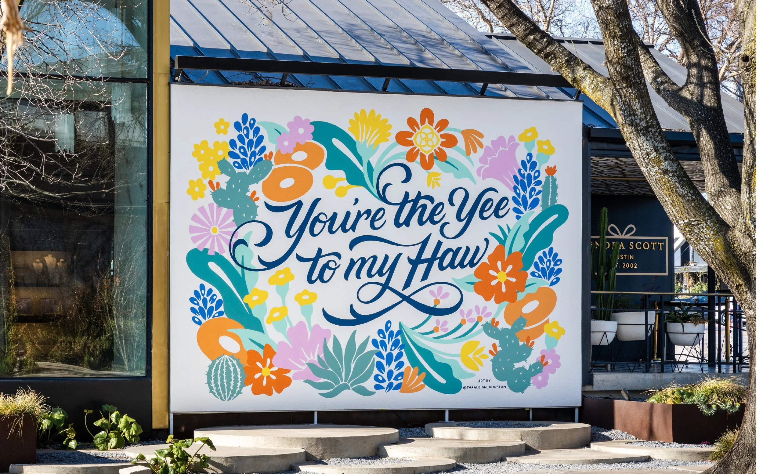 Tara Johnston | Austin-based Mural Artist-Kendra Scott